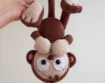 Crochet Naughty Monkey Pattern: Amigurumi Toy (PDF Pattern)