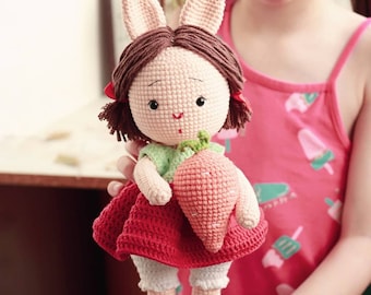 Crochet Easter Bunny Pattern | Amigurumi Rabbit Girl and Boy (PDF Pattern)