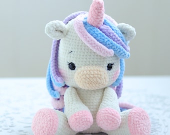PATTERN: Crochet Unicorn | Plush unicorn