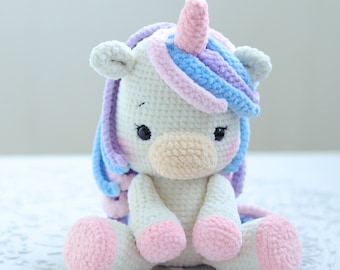 MOTIF : licorne au crochet | Peluche licorne