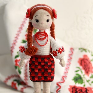 PATTERN: Crochet doll | Amigurumi Doll girl | Ukrainian doll
