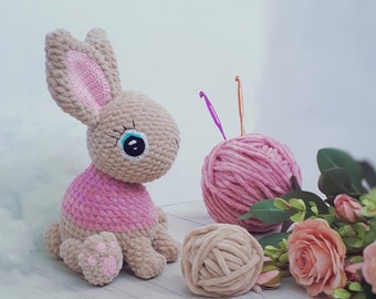 Crochet Bunny amigurumi PATTERN | Cute bunny amigurumi | Plush rabbit
