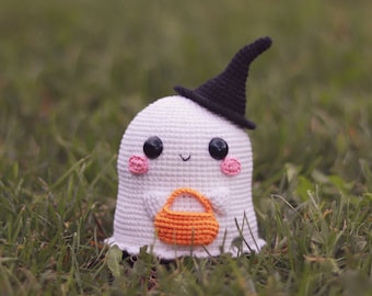 Baby Geist Amigurumi Häkelanleitung | Halloween Deko (PDF-Schnittmuster)