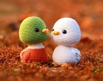 Duckling duck Crochet pattern amigurumi DIY crochet ducks Easter crochet PDF (English)