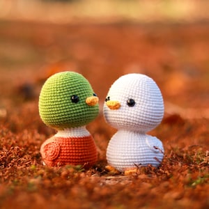 Duckling duck Crochet pattern amigurumi DIY crochet ducks Easter crochet PDF (English)