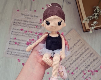 Patrón muñeca bailarina a crochet: Bailarina Amigurumi (Patrón PDF)