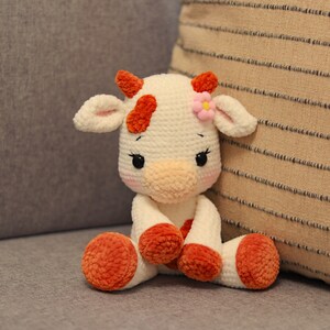 MOTIF : vache au crochet | Peluche vache image 4