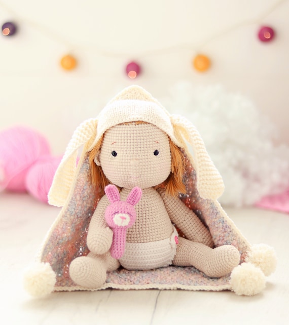 PATTERN: Crochet baby doll | It's a girl | Amigurumi Doll Pattern | Baby girl toy | Plush doll | Sweet doll | Amigurumi cute Doll