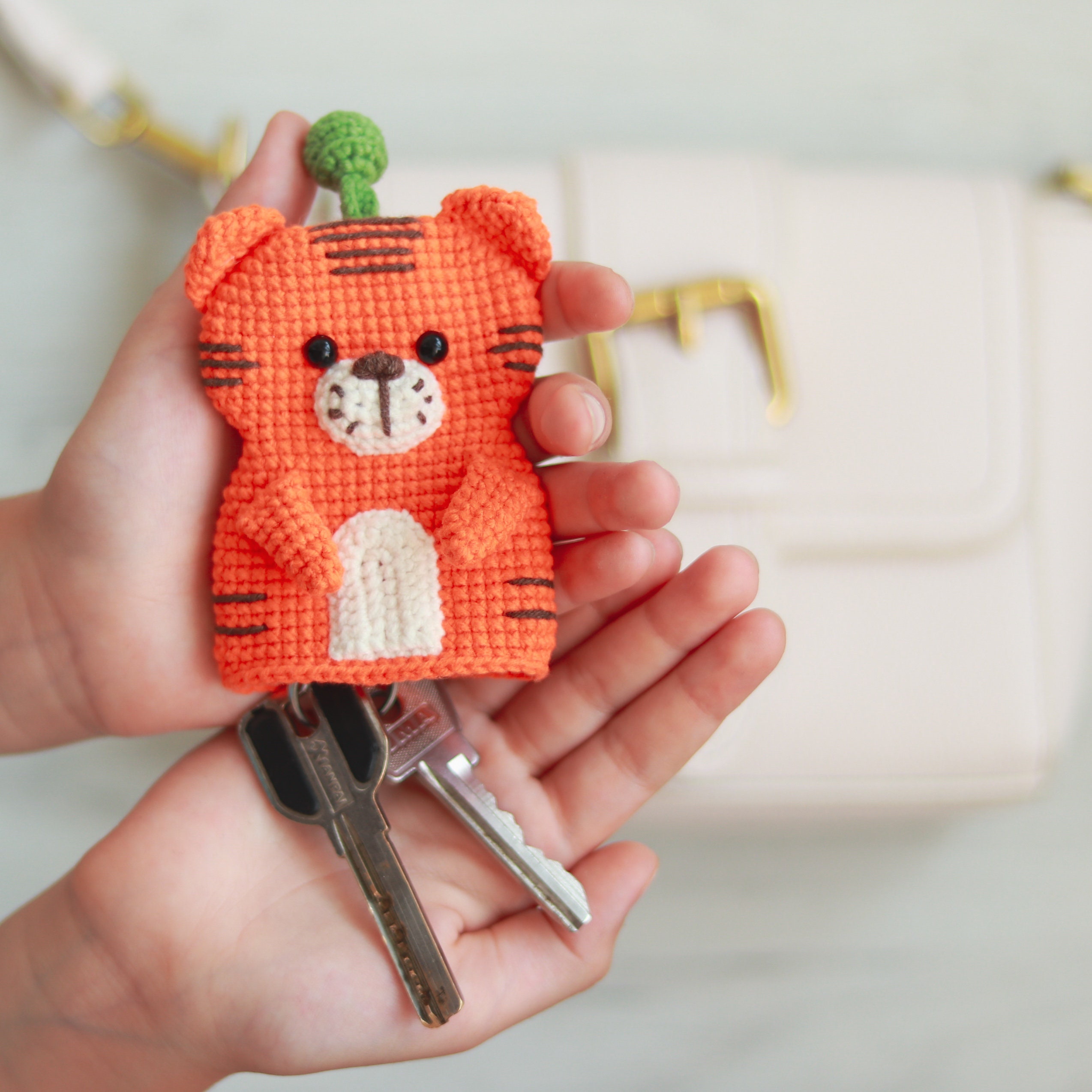 PATTERN Crochet Key Cover Tiger Amigurumi Cozy Key Holder Etsy UK