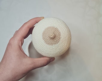 MODELLO: Modello di seno all'uncinetto / Modello amigurumi Boob boobie / Strumento didattico sull'allattamento al seno per Consulente per l'allattamento
