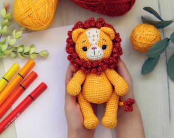 PATTERN crochet Lion | Amigurumi Lion | Crochet lion pattern