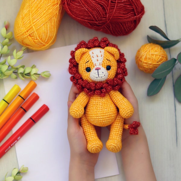 PATTERN crochet Lion | Amigurumi Lion | Crochet lion pattern