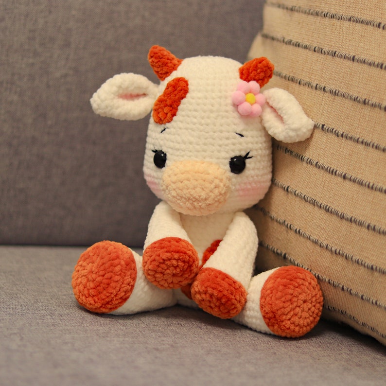 MOTIF : vache au crochet | Peluche vache image 7