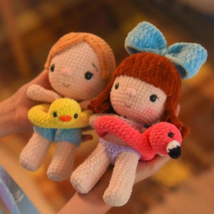 PATTERN Crochet kids girl and boy | Amigurumi baby dolls | Crochet dolls pattern