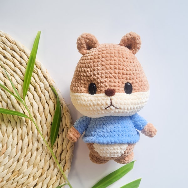 Hamster Häkelanleitung | kawaii amigurumi | DIY | gehäkelter Plüsch Hamster | Häkel-PDF (englisch)