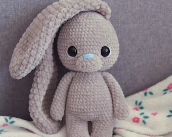 Low sew Amigurumi Bunny Crochet Pattern | Cute Rabbit (PDF)