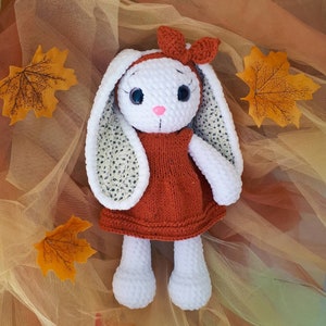 PATTERN Plush Bunny | Amigurumi Rabbit | Crochet and knitting bunny pattern