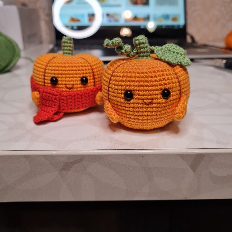 Crochet Halloween Pumpkins and Ghost PATTERN Amigurumi Cute Crochet Pattern Crochet cuties image 8