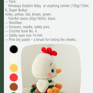 Rooster Crochet pattern amigurumi DIY crochet Chicken PDF English image 6