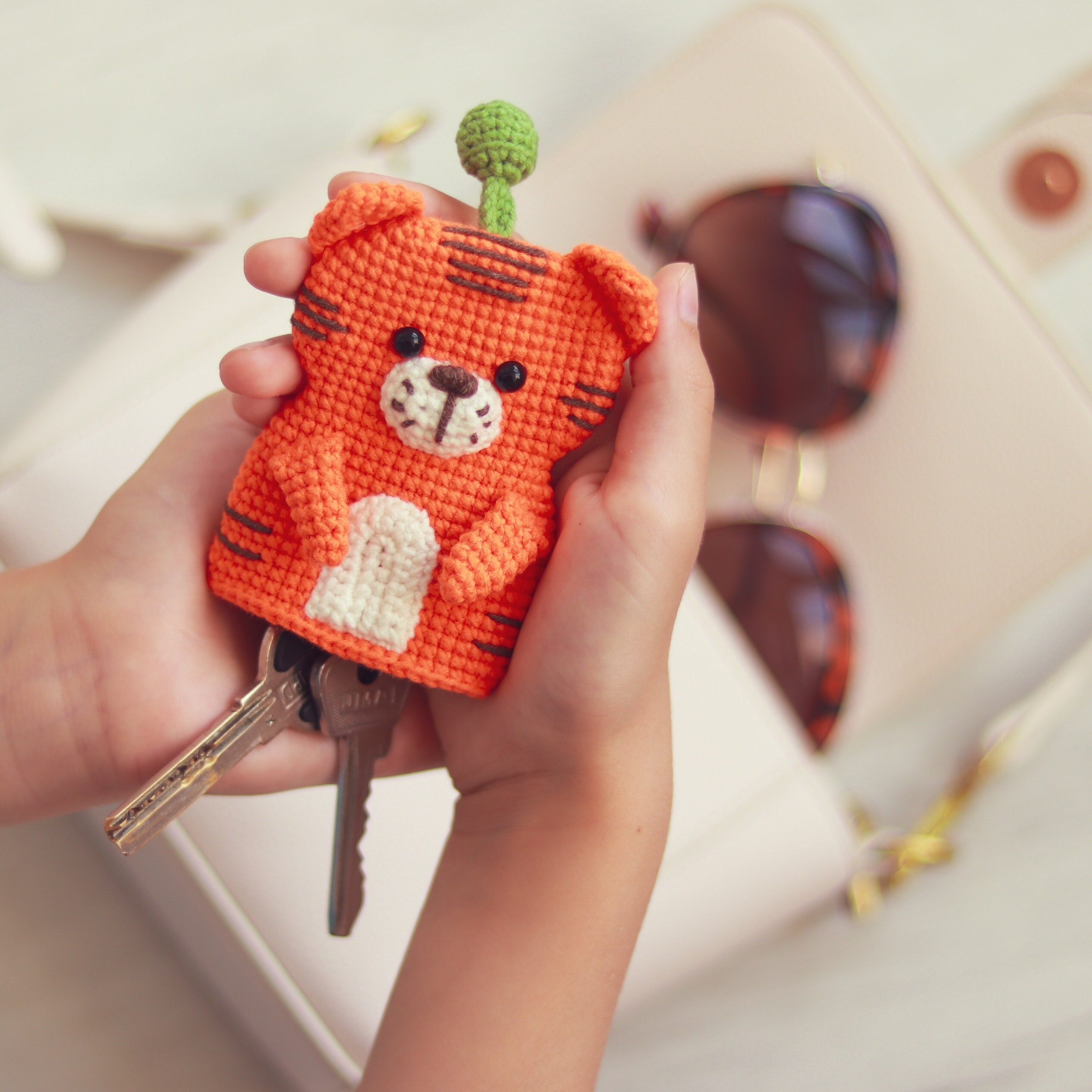 Crochet key cover -  France