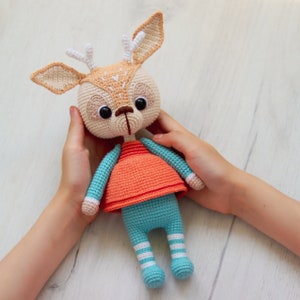 PATTERN: Crochet Reindeer, Pattern, PDF, English, Amigurumi, Crochet Deer