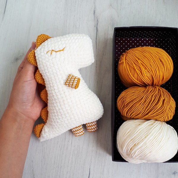 Crochet PATTERN Dino Sleeper | Crochet pattern | Dino amigurumi | Sweet Dinosaur | Dinosaur crochet pattern