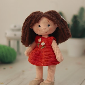 PATTERN: Crochet Doll Anyuta Amigurumi Pattern Crochet Doll Tutorial