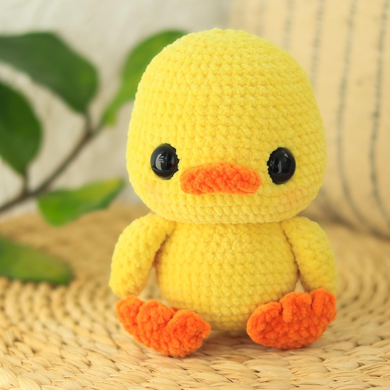 Crochet duck in a frog hat - PATTERN amigurumi DIY Easter PDF (English) image 4