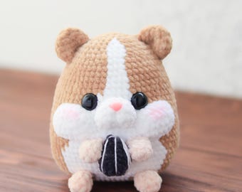 Crochet Hamster with seed Pattern | Kawaii Amigurumi DIY (PDF English)