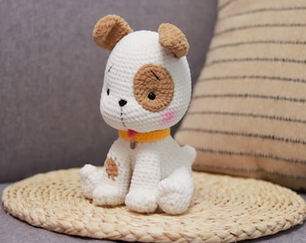 Puppy dog Crochet pattern | kawaii amigurumi | DIY | crochet plush dog | crochet PDF (English)