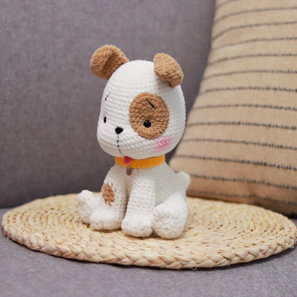 Patrón de ganchillo cachorro perro / kawaii amigurumi / DIY / perro peluche crochet / crochet PDF (Inglés)