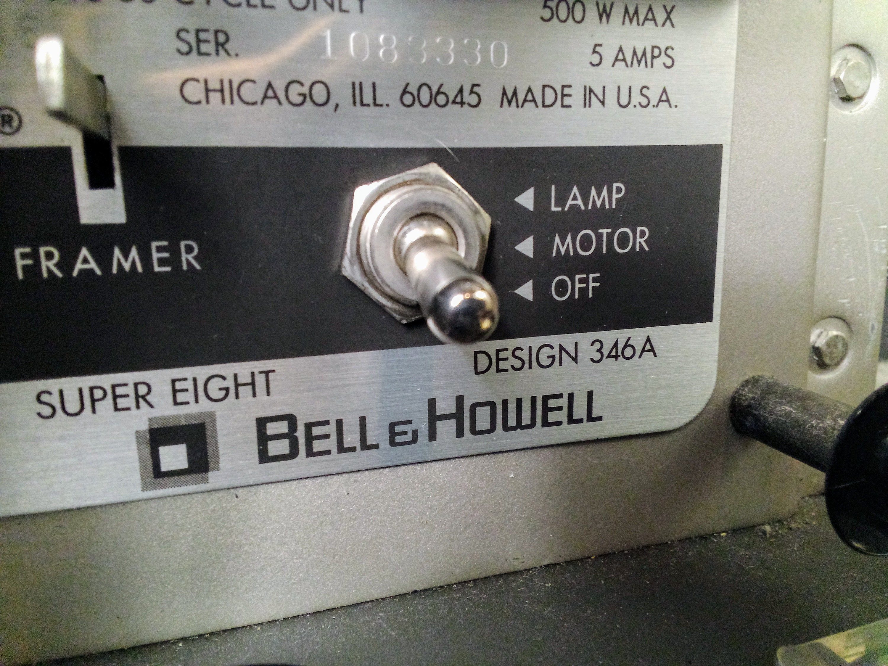 Vintage Bell & Howell Auto Load Super Eight 8MM Film Projector Model ...