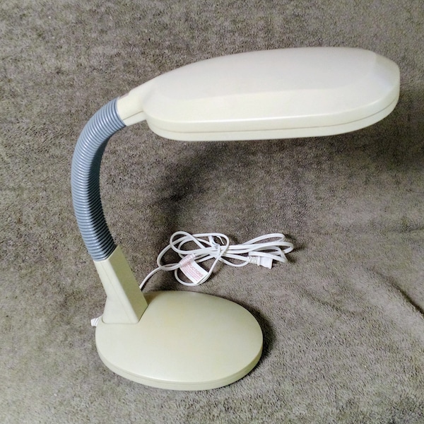 Vintage Mod Computer Desk Lamp by Sunter Lighting - Florescent bulb and flexible neck