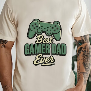 Best Gamer Dad Ever T-Shirt, Funny Father’s Day Gift, Gamer Dad, Video Game Shirt, Retro Gaming Tee, Gift for him, Gift for Dad