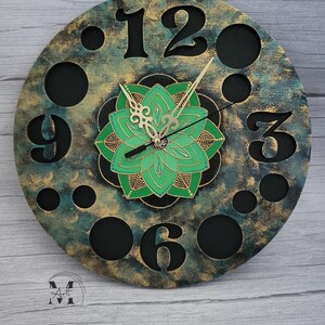 Unique Wall Clock , Handpainted Design