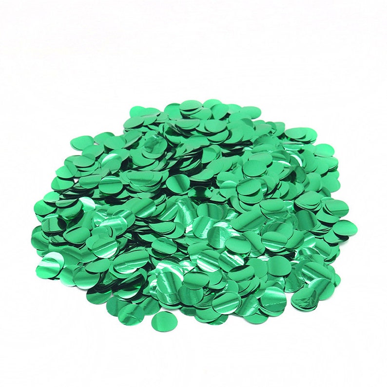 Art Crafts DIY Decorations 15mm 50g Metallic Glitter Foil Confetti Sequins for Balloons Bachelorette Party Wedding Festival Decor