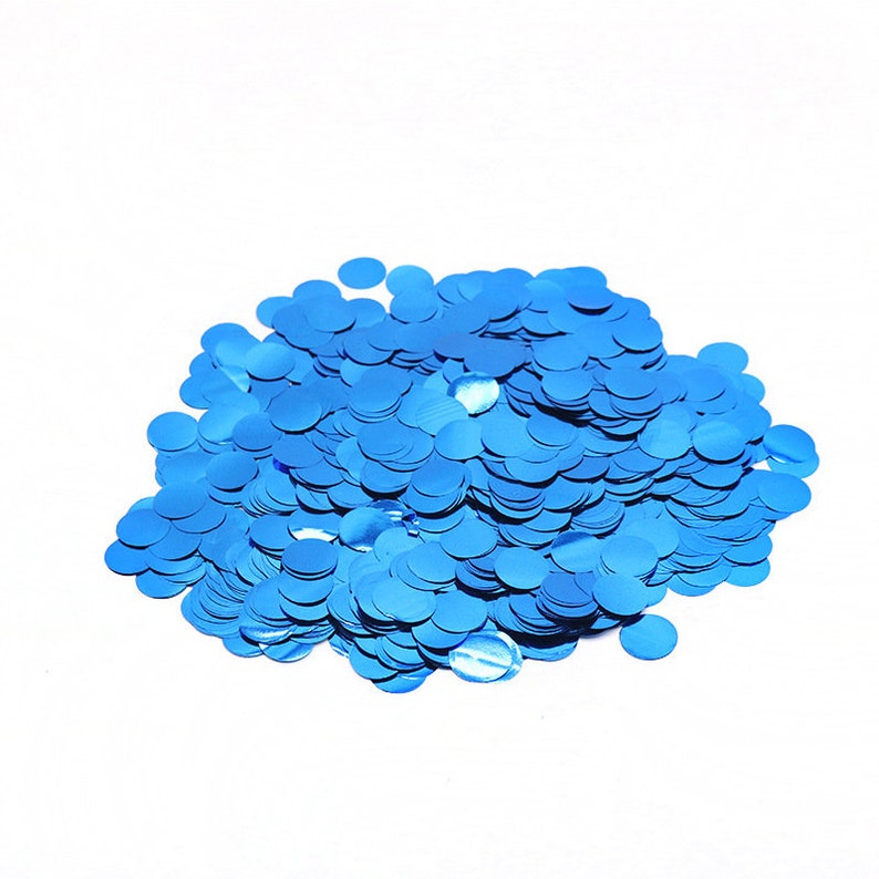 Art Crafts DIY Decorations 15mm 50g Metallic Glitter Foil Confetti Sequins for Balloons Bachelorette Party Wedding Festival Decor