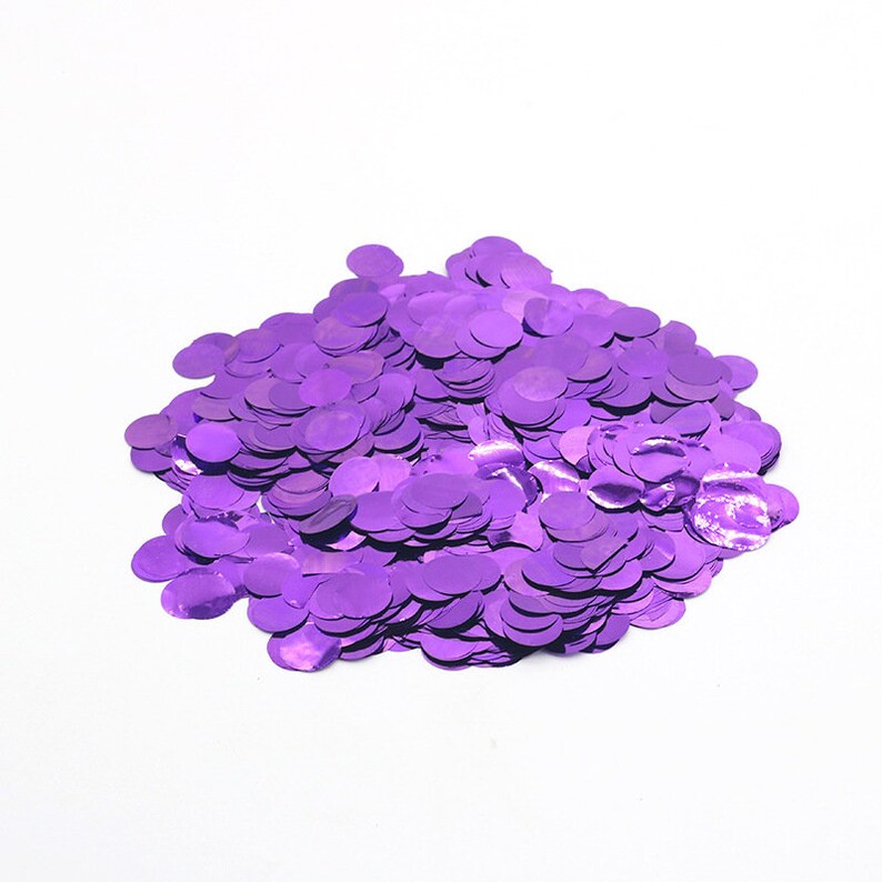 Art Crafts DIY Decorations 15mm 50g Metallic Glitter Foil Confetti Sequins for Balloons Bachelorette Party Wedding Festival Decor