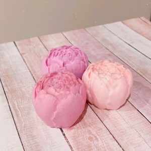 25 Peony SOAP favor gifts , baby shower , bridal shower, bachelorette, wedding favors, birthday party, flowers decor image 7