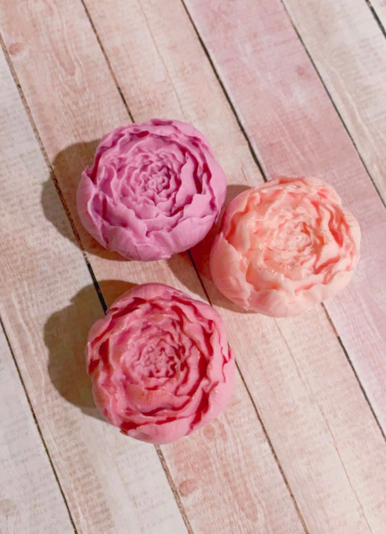 25 Peony SOAP favor gifts , baby shower , bridal shower, bachelorette, wedding favors, birthday party, flowers decor image 8