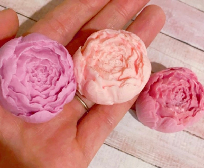 25 Peony SOAP favor gifts , baby shower , bridal shower, bachelorette, wedding favors, birthday party, flowers decor image 3