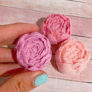 25 Peony SOAP favor gifts , baby shower , bridal shower, bachelorette, wedding favors, birthday party, flowers decor image 4