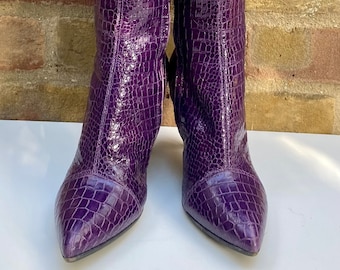 1990’s Crocodile Print Boots