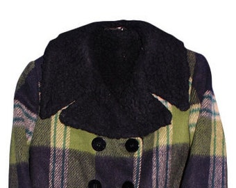 1970's Children's Plaid Coat