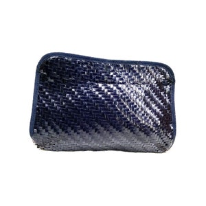 1980 年代の編み込みクラッチバッグ/1980 年代のエレガントなクラッチバッグ/1980 年代のゴールドチェーン付きサマークラッチ