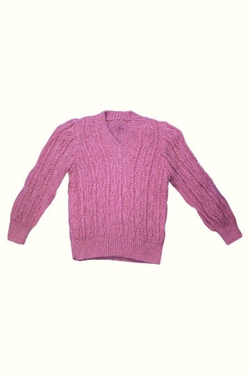 1990's Children's Cable Knit Pink Jumper