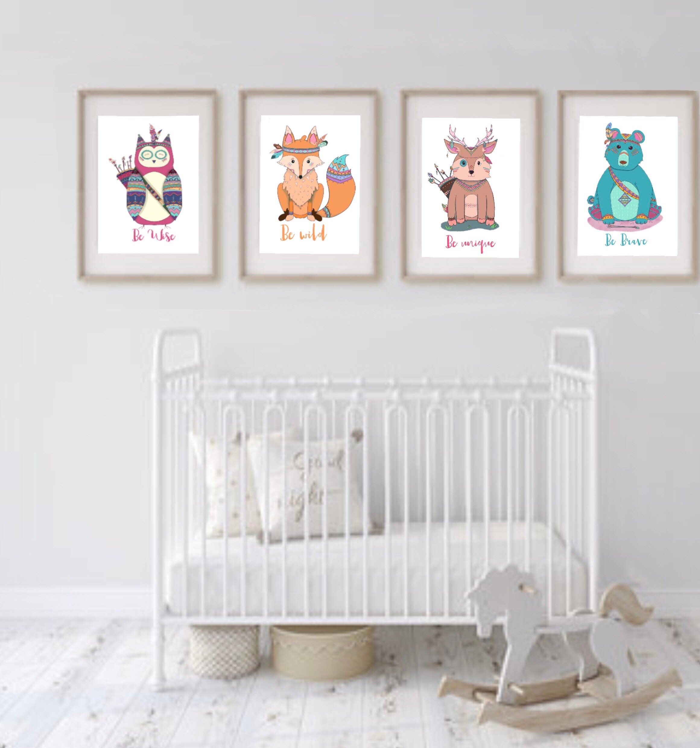 Nursery woodland baby wall decor baby woodland prints Etsy