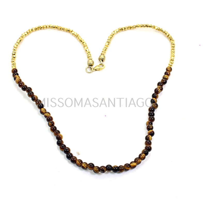 Handmade Gemstone Yellow Tiger/'s Eye with Golden Pyrite Beads Jewelry Women/'s Fashionable Jewelry Birthday Gifts Bohemian Jewelry