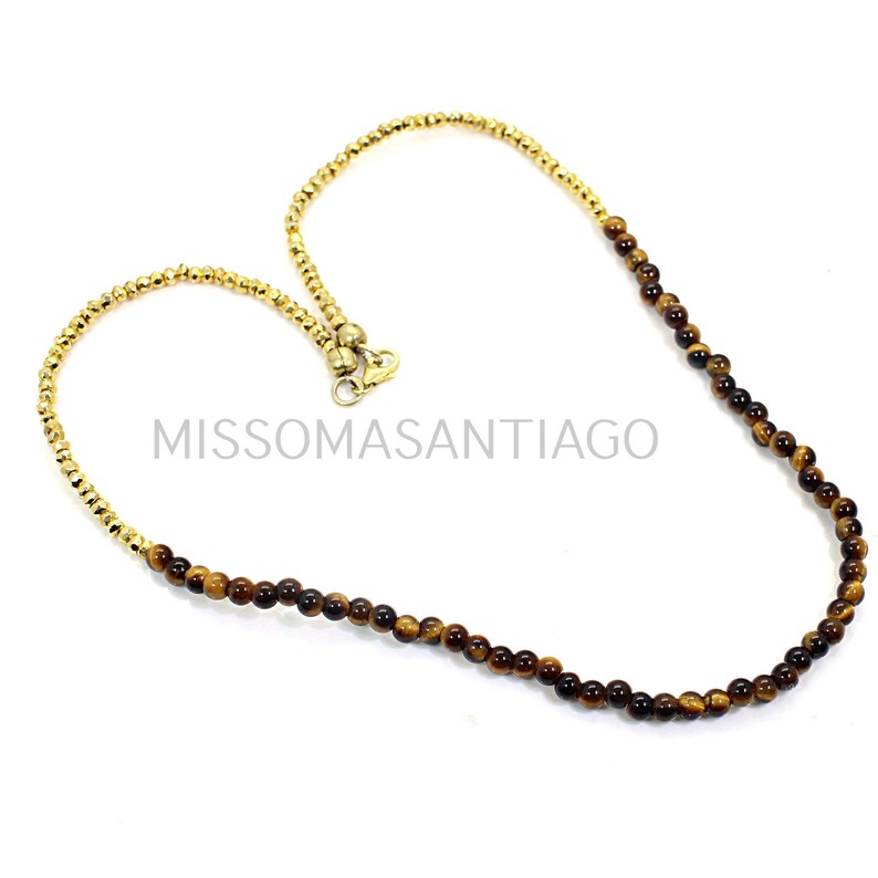 Handmade Gemstone Yellow Tiger/'s Eye with Golden Pyrite Beads Jewelry Women/'s Fashionable Jewelry Birthday Gifts Bohemian Jewelry