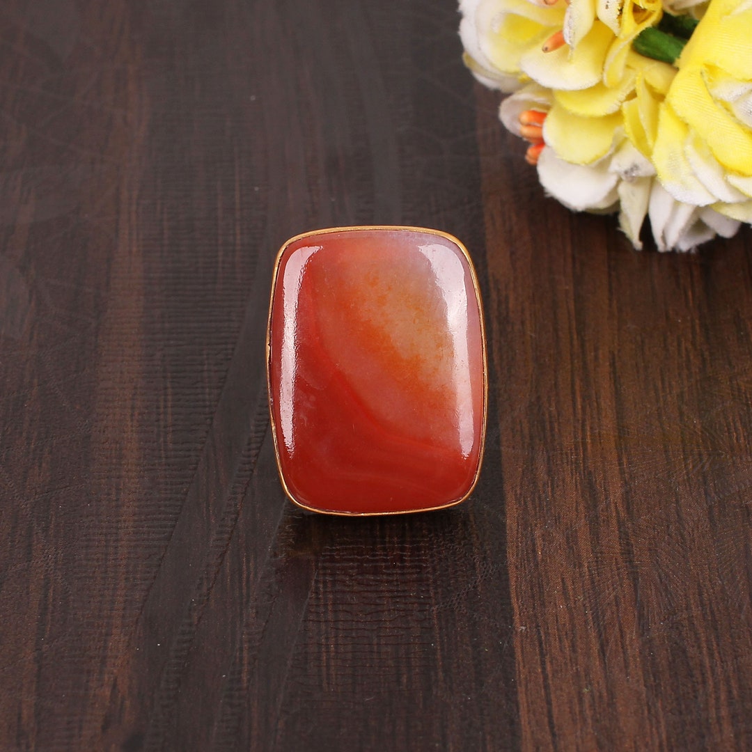 Pendentif Sardonyx 54 Carats - Pierre Naturelle Cabochon - Bijou Fait Main - Neuf Avec étiquettes